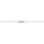 Kooljewelry 14k White Gold 0.6 mm Diamond-cut Cable Chain Necklace (16, 18, 20, 22, 24 or 30 inch)