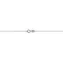 Kooljewelry 14k White Gold 0.6 mm Diamond-cut Cable Chain Necklace (16, 18, 20, 22, 24 or 30 inch)