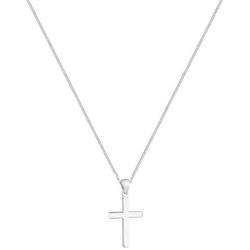 ELLI BY JULIE & GRACE Sterling Silver Cross Pendant Necklace, 925 Sterling Silver Necklace for Women, Silver Chains for Women, Length 17.7 inch, Jewelry for Women