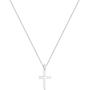ELLI BY JULIE & GRACE Sterling Silver Cross Pendant Necklace, 925 Sterling Silver Necklace for Women, Silver Chains for Women, Length 17.7 inch, Jewelry for Women