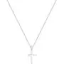 ELLI BY JULIE & GRACE Sterling Silver Cross Pendant Necklace, 925 Sterling Silver Necklace for Women, Silver Chains for Women, Length 17.7 inch, Jewelry for Women