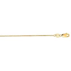 Finejewelers 14k White or Yellow Gold 17 Inch 0.6mm Box Chain with Lobster Clasp