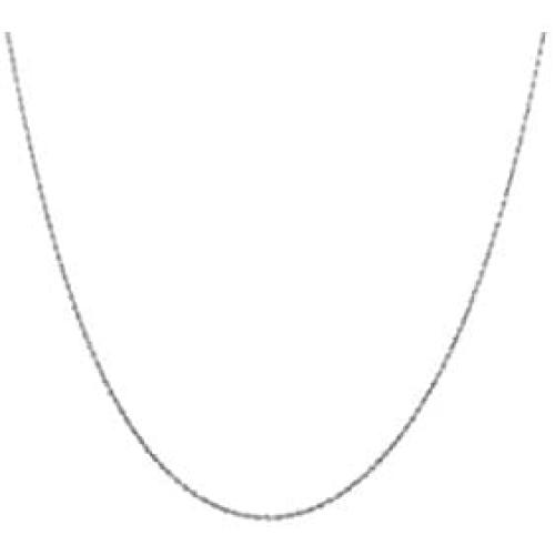 14K Gold 0.75MM Thin Rope Chain Necklace- Available in Yellow, White or Rose-14''-18''