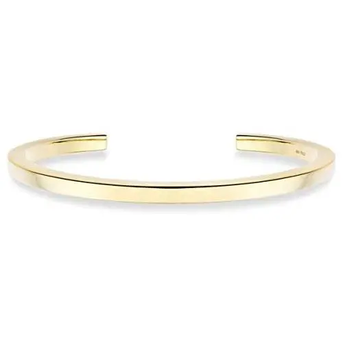 Miabella 925 Sterling Silver Italian 4mm Squared Cuff Polished Bangle Bracelet for Women Men 7, 8 Inch White or 18K Yellow Gold Plated Bracelet Made in Italy Miabella 925 Sterling Silver Italian 4mm Squared Cuff Polished Bangle Bracelet for Women Men 7, 8 Inch White or 18K Yellow Gold Plated Bracelet Made in Italy