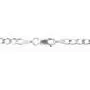 Nuragold 14k White Gold 3mm Solid Cuban Link Chain Curb Pendant Necklace, Mens Womens Lobster Lock 16'' 18'' 20'' 22'' 24'' 26'' 28'' 30'' Nuragold 14k White Gold 3mm Solid Cuban Link Chain Curb Pendant Necklace, Mens Womens Lobster Lock 16'' 18'' 20'' 22'' 24'' 26'' 28'' 30''