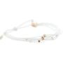 Pura Vida Rose Gold Malibu Beaded Bracelet - Silver Plated Charm, Adjustable Band