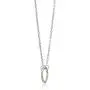 Ello Elli Silver, Rose Gold, Gold or Black Tone Karma Dainty Open Circle Minimalist Necklace