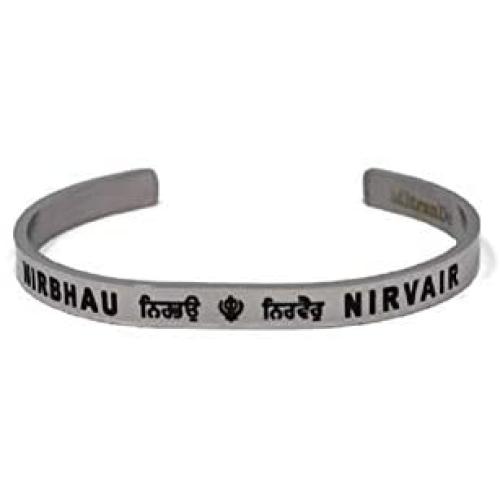 Sikh Punjabi Inspirational Engraved Adjustable Cuff Bracelet - Jewelry gift for Men and Women --Silver, Gold, Rose Gold