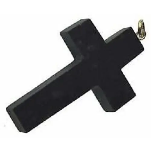 CRYSTALMIRACLE Beautiful Black Tourmaline Gemstone Cross Pendant Crystal Healing Fashion Jewelry Men Women Gift Positive Energy Deflector Luck Powerful Fear Health Handcrafted Meditation