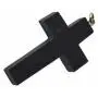 CRYSTALMIRACLE Beautiful Black Tourmaline Gemstone Cross Pendant Crystal Healing Fashion Jewelry Men Women Gift Positive Energy Deflector Luck Powerful Fear Health Handcrafted Meditation
