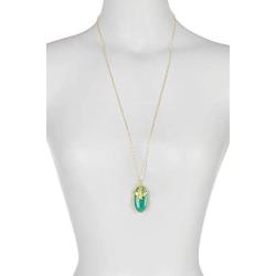 Green Aventurine With Bee Charm Healing Wholesale Gemstone Jewelry Pendant Necklace