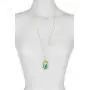Green Aventurine With Bee Charm Healing Wholesale Gemstone Jewelry Pendant Necklace