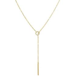 Gorgeous Y Necklace for Women | Gold Bar Necklace | Candace Cameron Designed Lariat Necklaces | Gold Necklaces for Women | Drop Necklaces for Women | 14k Gold Necklace | Front Adjustable Long Chain Necklace