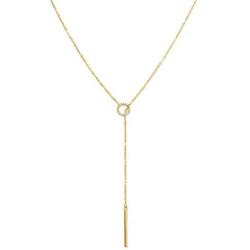 Gorgeous Y Necklace for Women | Gold Bar Necklace | Candace Cameron Designed Lariat Necklaces | Gold Necklaces for Women | Drop Necklaces for Women | 14k Gold Necklace | Front Adjustable Long Chain Necklace