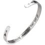 A N KINGPiiN Inspirational Bracelets for Women Inspirational Gift for Women Girls Men Motivational Birthday Cuff Bangle Friendship Personalized Mantra Jewelry Come Gift Box