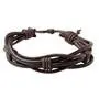 Jasmoc Multi-Pack Brown Leather/Wood Bracelets
