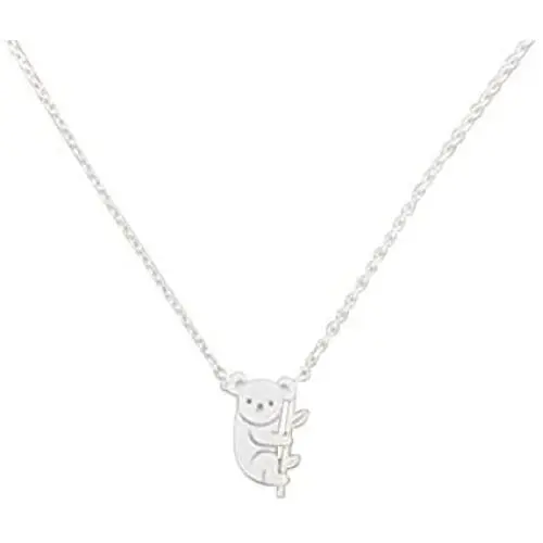 JczR.Y Cute Koala Bear Necklace Pendant Simple Lovely Australian Bear Woodland Animal Necklace for Women Girls