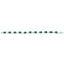 RB Gems Sterling Silver 925 Tennis Bracelet 9.67 Carats Genuine Turquoise and White Topaz, Rhodium-Plated