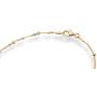 Miabella 18K Gold Over Silver Italian Singapore Bead Chain Station Necklace for Women Teen 16, 18, 20, 22, 24, 26, 30 Inch Made in Italy