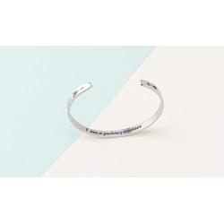 A N KINGPiiN Inspirational Bracelets for Women Inspirational Gift for Women Girls Men Motivational Birthday Cuff Bangle Friendship Personalized Mantra Jewelry Come Gift Box
