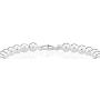 Miabella 925 Sterling Silver Italian Handmade 6mm Bead Ball Strand Chain Bracelet for Women 7, 7.5, 8 Inch Made in Italy