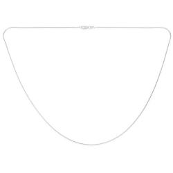 Simple 020 Gauge Link Magic 8 Sided Snake Chain Necklace For Women 925 Sterling Silver Made In Italy 14 16 18 20 24 Inch