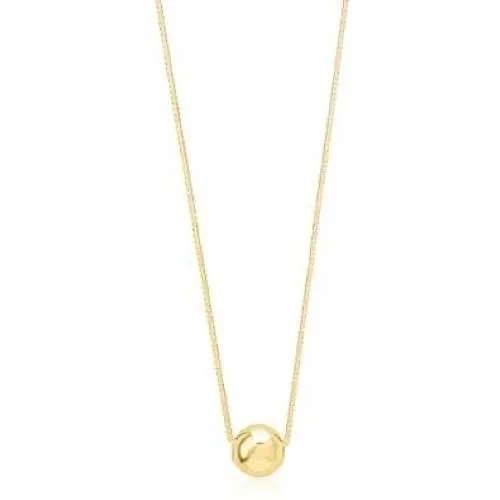 Floating Ball Pendant Necklace 14K Yellow Gold Polished Shiny on Box Chain Italy UNICORNJ 16'' Floating Ball Pendant Necklace 14K Yellow Gold Polished Shiny on Box Chain Italy UNICORNJ 16''