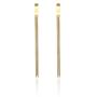 LIUANAN 18K Gold Plated Long Tassel Bar Earrings for Women Girls Chain Drop Dangle Stud Earrings Jewelry