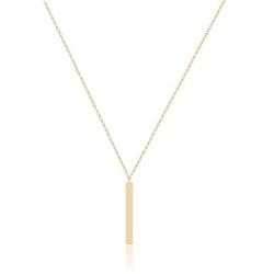 itianxi Gold Tiny Y Shaped Dainty Necklace 18K Gold Plated Cute Bar Vertical Lariat Necklace for Women
