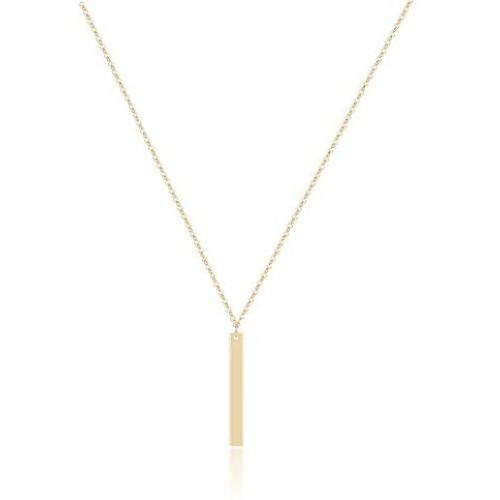 itianxi Gold Tiny Y Shaped Dainty Necklace 18K Gold Plated Cute Bar Vertical Lariat Necklace for Women