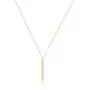 itianxi Gold Tiny Y Shaped Dainty Necklace 18K Gold Plated Cute Bar Vertical Lariat Necklace for Women