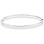 Miabella 925 Sterling Silver Italian Classic Hinged Bangle Bracelet for Women Teen Girls, 6.75 to 8 Inch Made in Italy