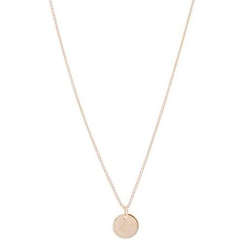 HONEYCAT Coin Disc Charm Necklace in Gold, Rose Gold, or Silver | Minimalist, Delicate Jewelry