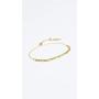 gorjana Womens Laguna Adjustable Strand Bracelet with Textured Beads, 18K Gold Plated
