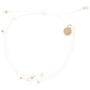 Pura Vida Rose Gold Malibu Beaded Bracelet - Silver Plated Charm, Adjustable Band