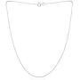 Sea of Ice Sterling Silver 1mm Round Ball Bead Chain Necklace for Women, Size 14'' - 36'' Italy