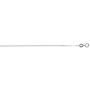 JewelryWeb Solid 10k White Gold 0.6mm Box Chain Necklace for Women and Girls