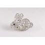 Snap Jewelry Easter Bunny Rabbit Rhinestone fits18-20mm Ginger Style Charm Accessories My Prime Gifts