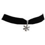 Sinkcangwu Handmade Christmas Choker Necklace & Snow Pendant Vintage Accessories Gothic Jewelry False Collar Statement Necklaces for Women and Girl Gift