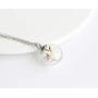 SIEASY Pressed Flower Pendant Necklace Real Dried Flower Resin Jewellery