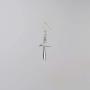 USA 925 Sterling Silver Gothic Dagger Sword Pirate Medieval Renaissance Dangle Earrings