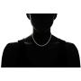 Gold Plated Stainless Steel 4.5 5MM Figaro Link Chain- Men and Women Necklace Jewelry