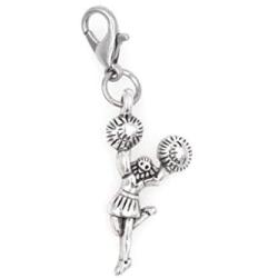 Its All About...You! Cheerleader Clip on Charm Perfect for Necklaces and Bracelets 99L