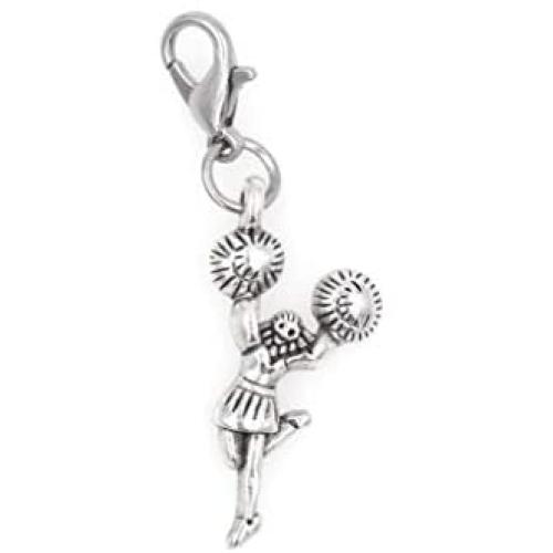 Its All About...You! Cheerleader Clip on Charm Perfect for Necklaces and Bracelets 99L