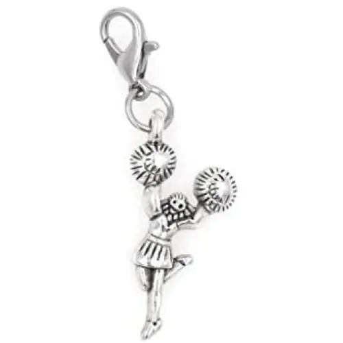 Its All About...You! Cheerleader Clip on Charm Perfect for Necklaces and Bracelets 99L Its All About...You! Cheerleader Clip on Charm Perfect for Necklaces and Bracelets 99L