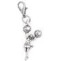 Its All About...You! Cheerleader Clip on Charm Perfect for Necklaces and Bracelets 99L
