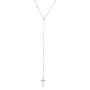 West Coast Jewelry | ELYA Polished Cross Stainless Steel Pendant Necklace
