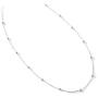 Gapudt S925 Sterling Silver Stars Moon Beads Choker Dainty Necklace for Women Jewelry