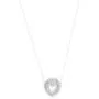 Quality Jewels 1 Carat Diamond Heart Pendant Necklace, 925 Sterling Silver Heart Necklace for Women and Girls, 18'' Cable Chain Quality Jewels 1 Carat Diamond Heart Pendant Necklace, 925 Sterling Silver Heart Necklace for Women and Girls, 18'' Cable Chain