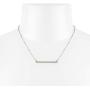 Pave Bar Pendant Necklace & Stud Earrings Set